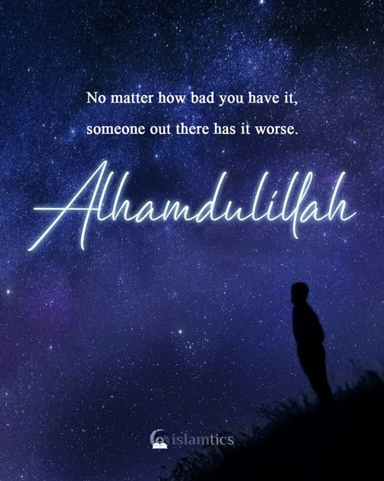 No matter how bad you have it, someone other there has it worse. Alhamdulillah