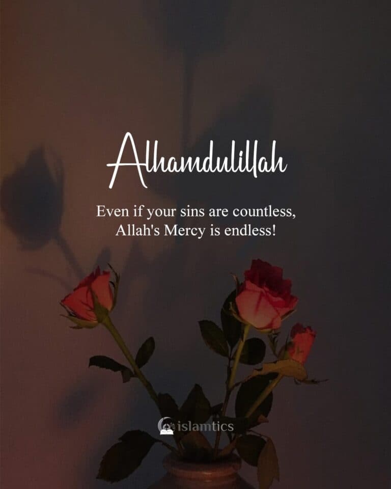 Even if your sins are countless, Allah’s Mercy is endless!