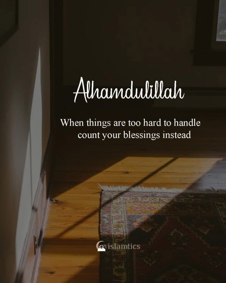 When things are too hard to handle count your blessings instead