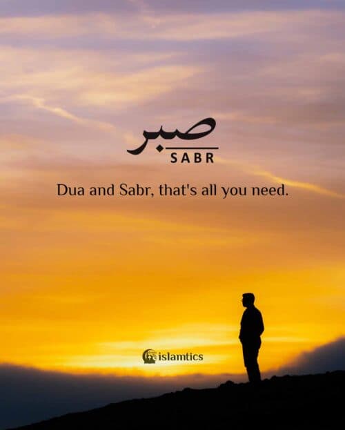 Dua and Sabr, that’s all you need.