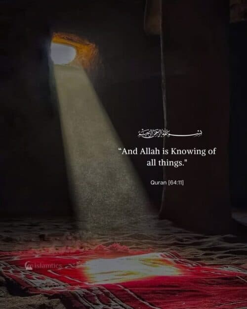“And Allah is Knowing of all things.”