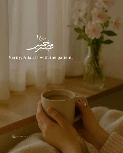 Verily, Allah is with the patient.
