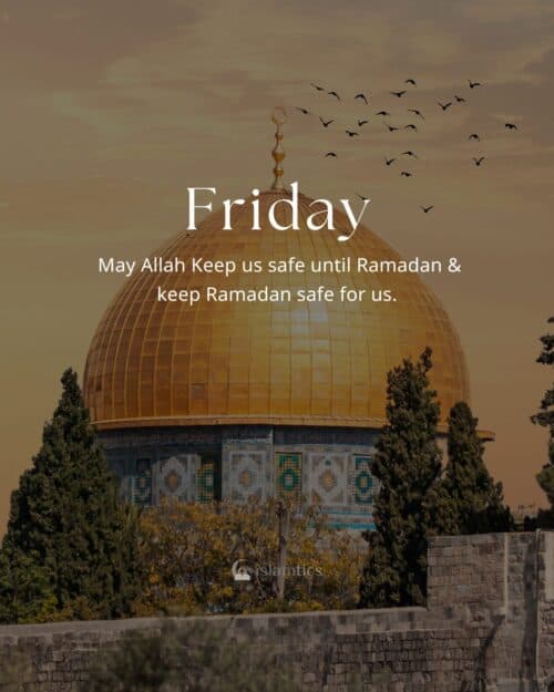 May Allah Keep us safe until Ramadan & keep Ramadan safe for us. Jummah May Allah Keep us safe until Ramadan & keep Ramadan safe for us. Jummah