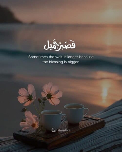 Sometimes the wait is longer because the blessing is bigger. Sometimes the wait is longer because the blessing is bigger.