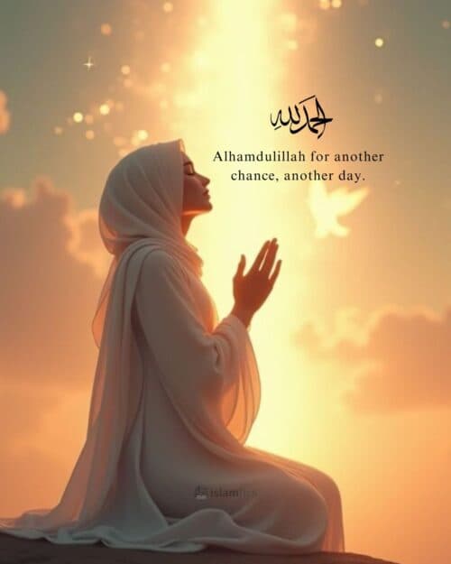 Alhamdulillah for another chance, another day. Alhamdulillah for another chance, another day.