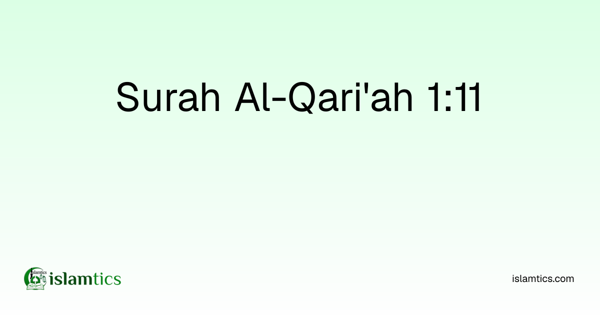 101. Surah Al-Qari'ah القارعة | Islamtics