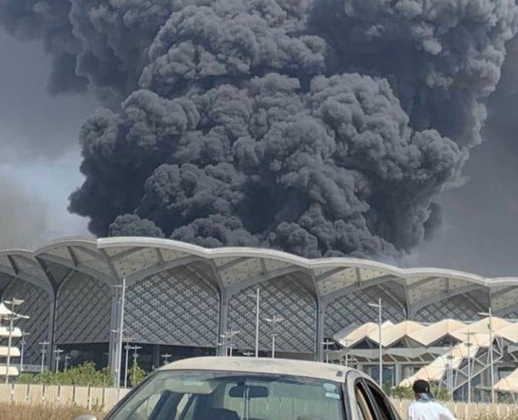 Watch: Fire breaks out Haramain Rail Station in Saudi Arabia