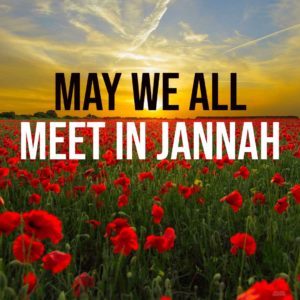 May we All meet in Jannah