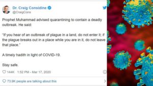 Catholic scholar Shares Prophet Muhammad's (ﷺ) Advises in Taking Precautionary Measures During A Pandemic.