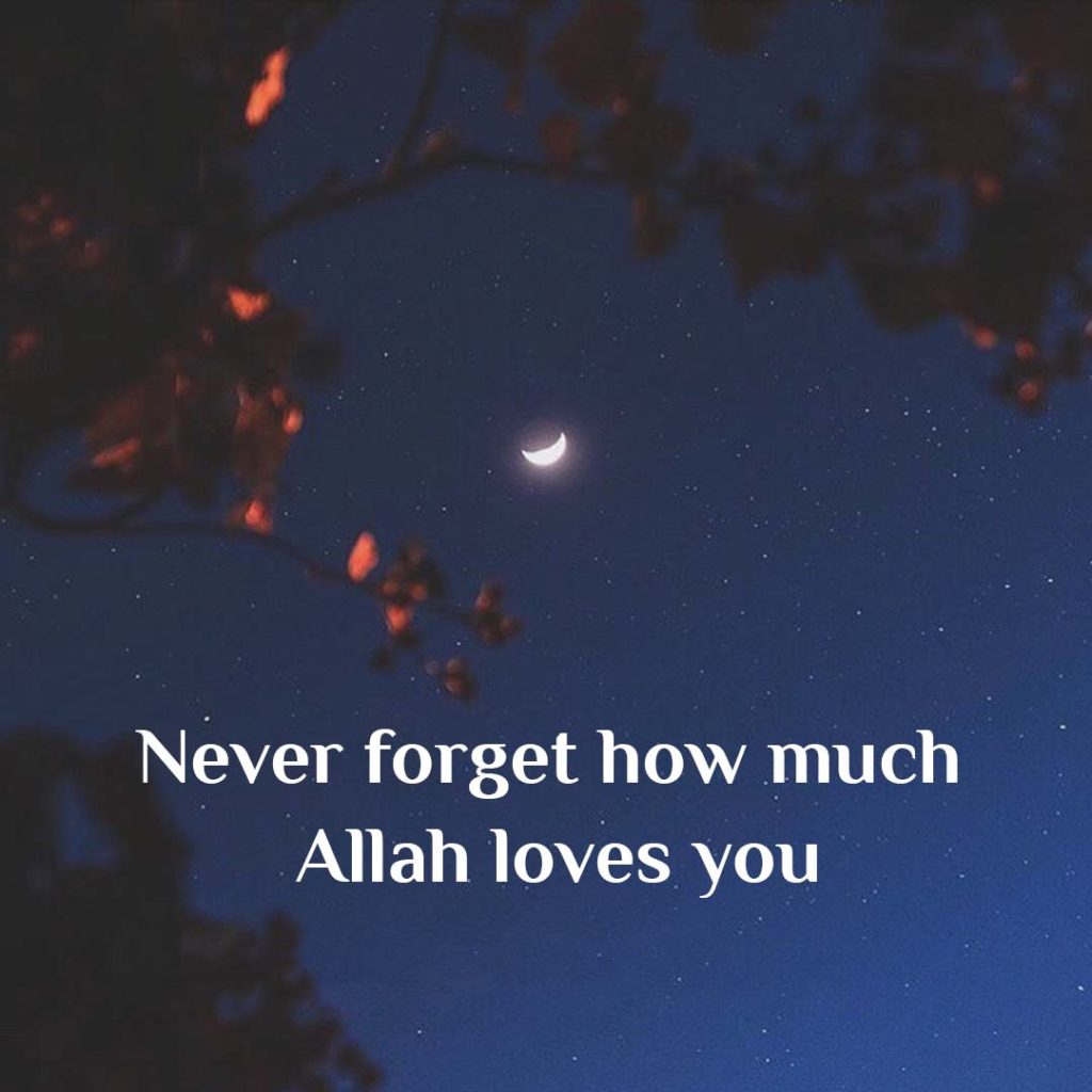 Never forgets How much Allah loves you