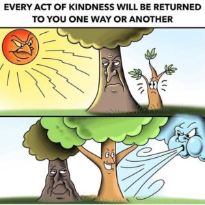 every act of kindnesses will return to you