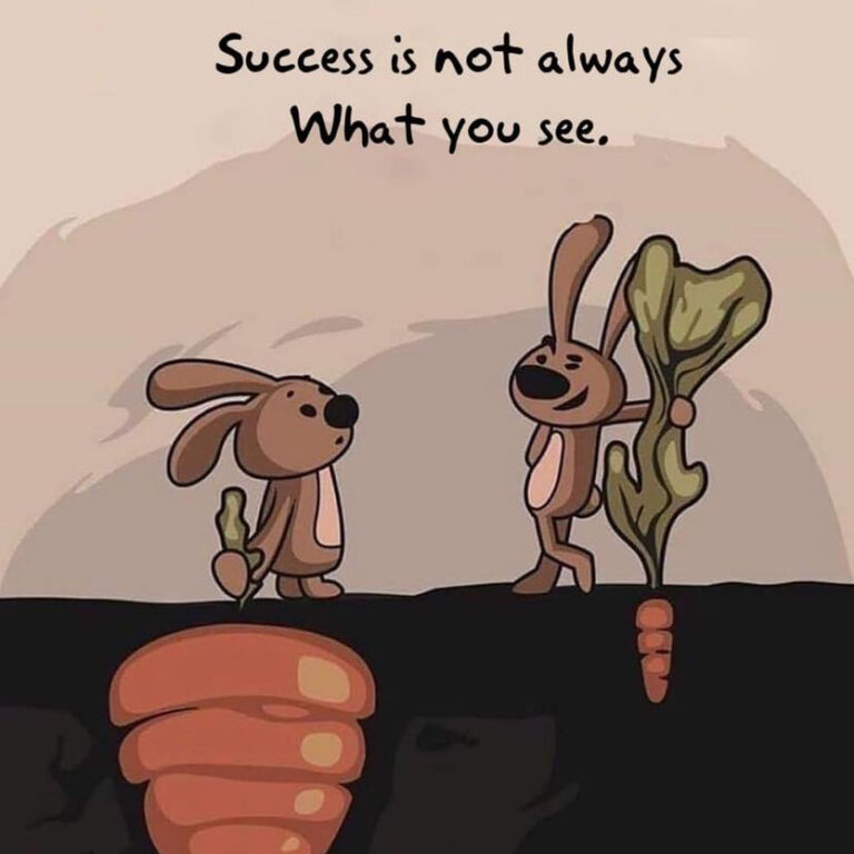 Success is not always what you see