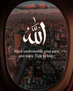 Allah understands your pain and tears.