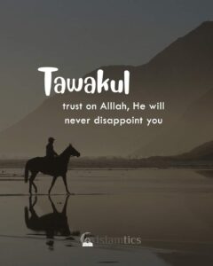trust on Alllah, He will never disappoint you