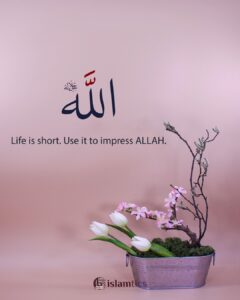 Life is short, Use it to impress ALLAH.