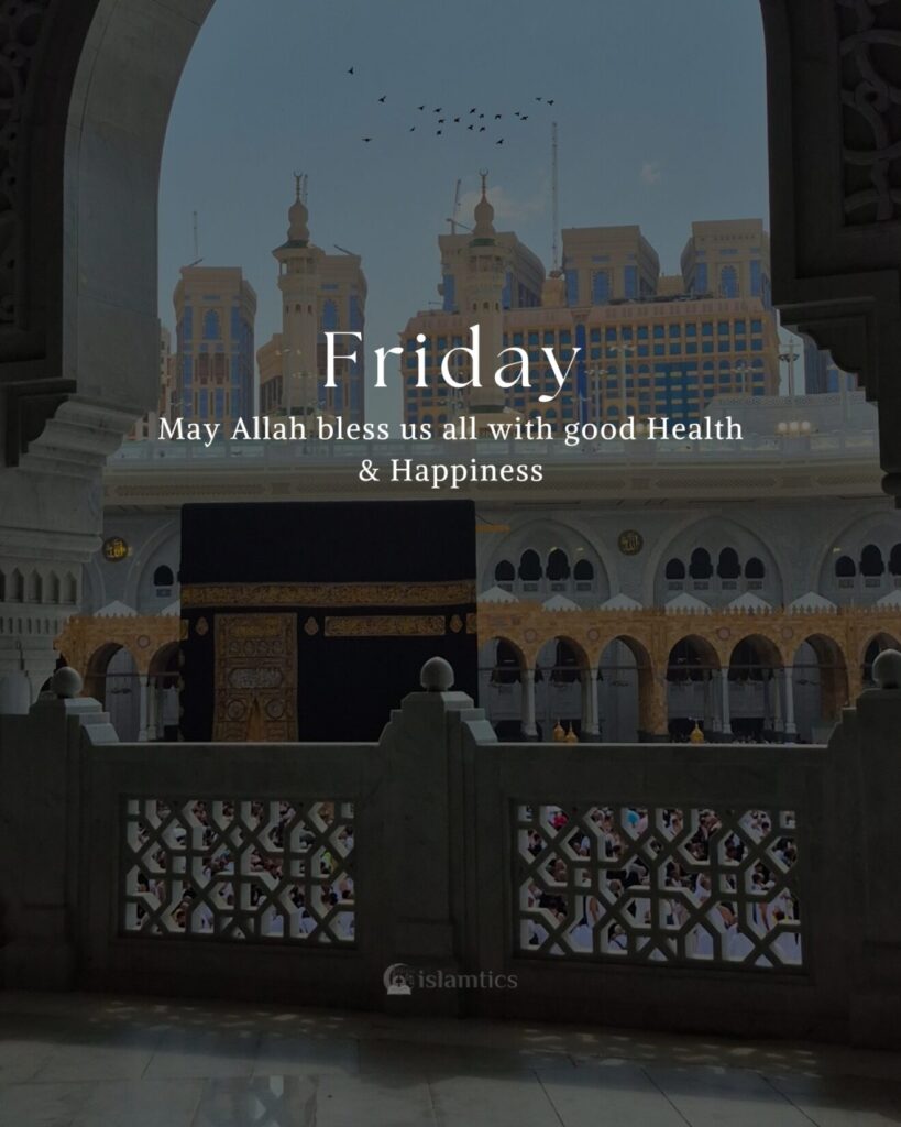 May Allah bless us all with good health & happiness