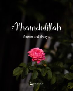 Alhamdilillah forever and always.