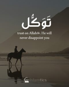 Trust on ALLAH, He will never Disappoint you.