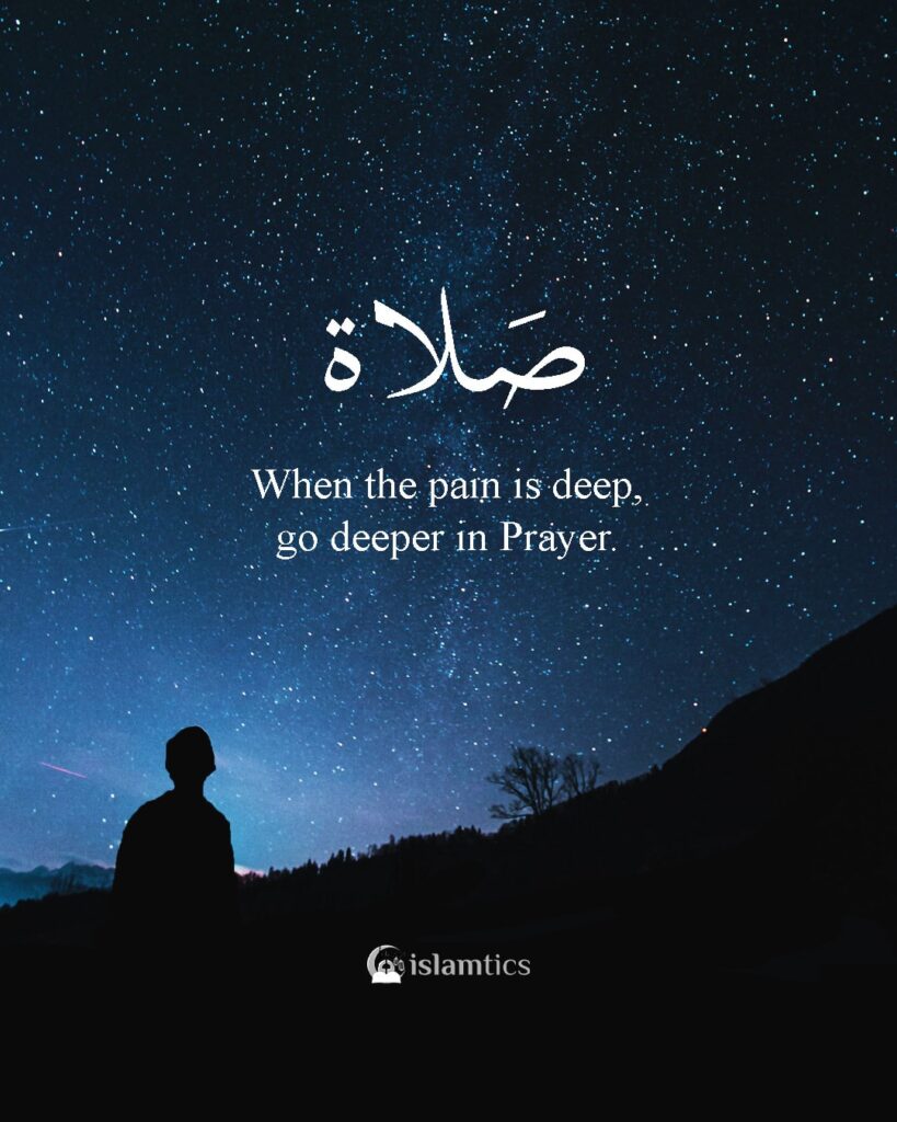 When the pain is deep, Go deeper in Prayer.