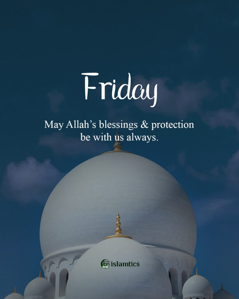 May Allah’s blessings & protection be with us always.