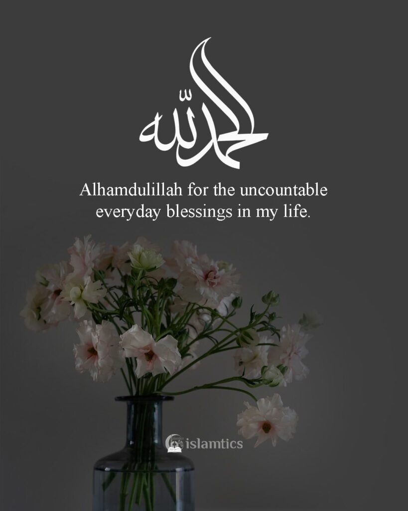 Alhamdulillah for all blessings in my life. | islamtics