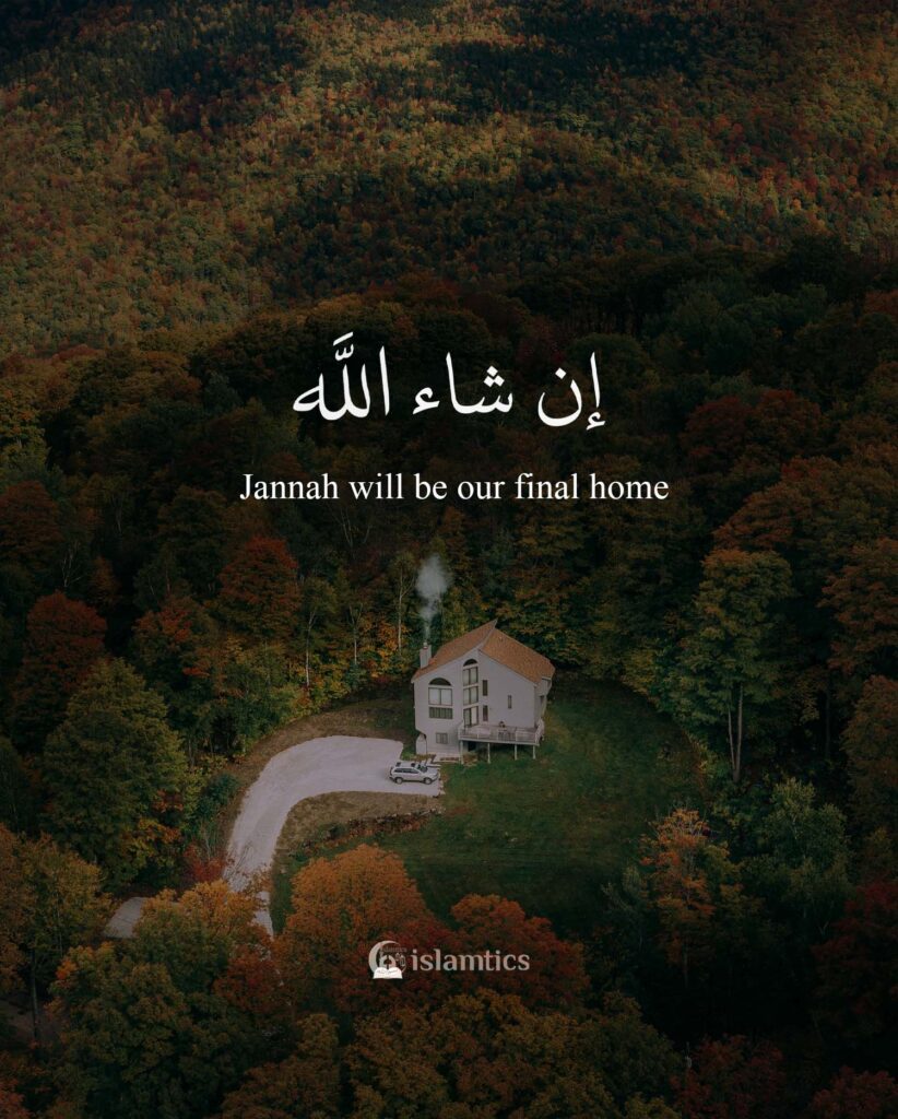 Inshaa Allah Jannah will be our final home