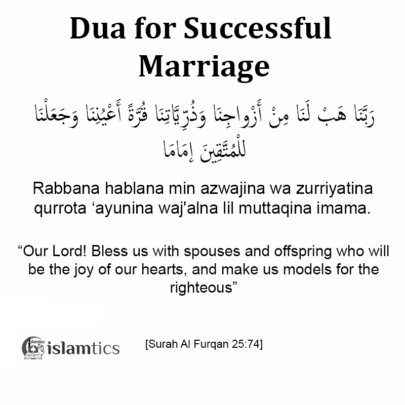 Dua for Successful Marriage