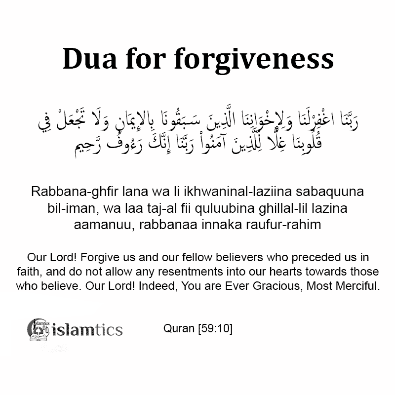 Dua for forgiveness from Quran