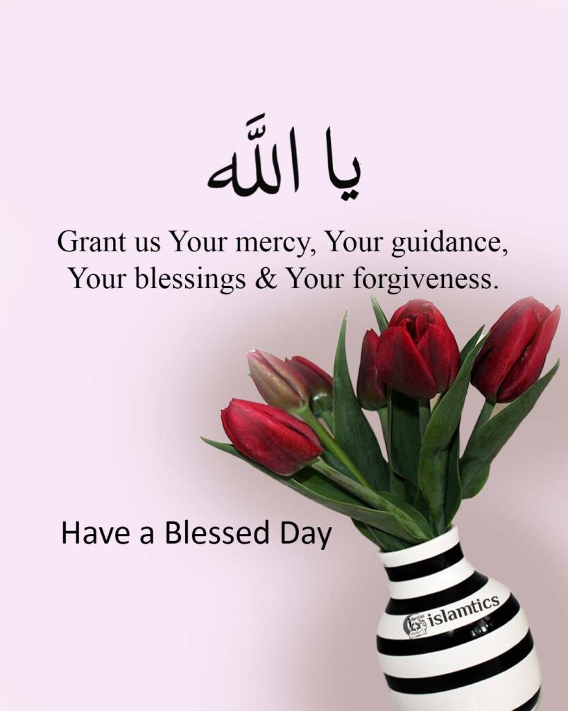 Ya Allah grant us Your mercy Your guidance Your blessings & Your forgiveness