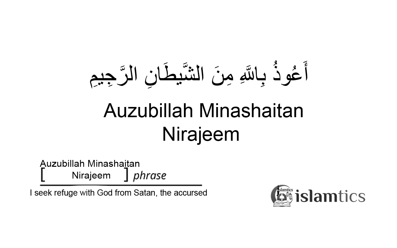 Auzubillah Minashaitan Nirajeem in Arabic & Meaning | islamtics