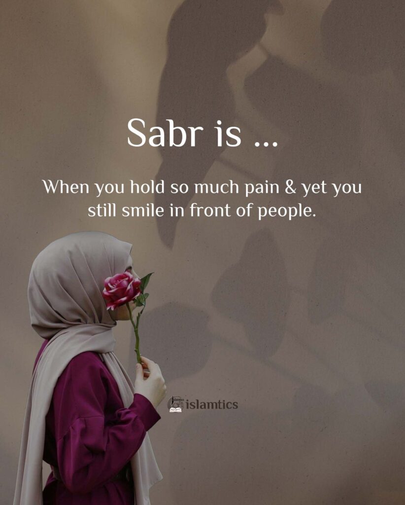 SABR is when you hold so much pain and yet you still smile in front of people.