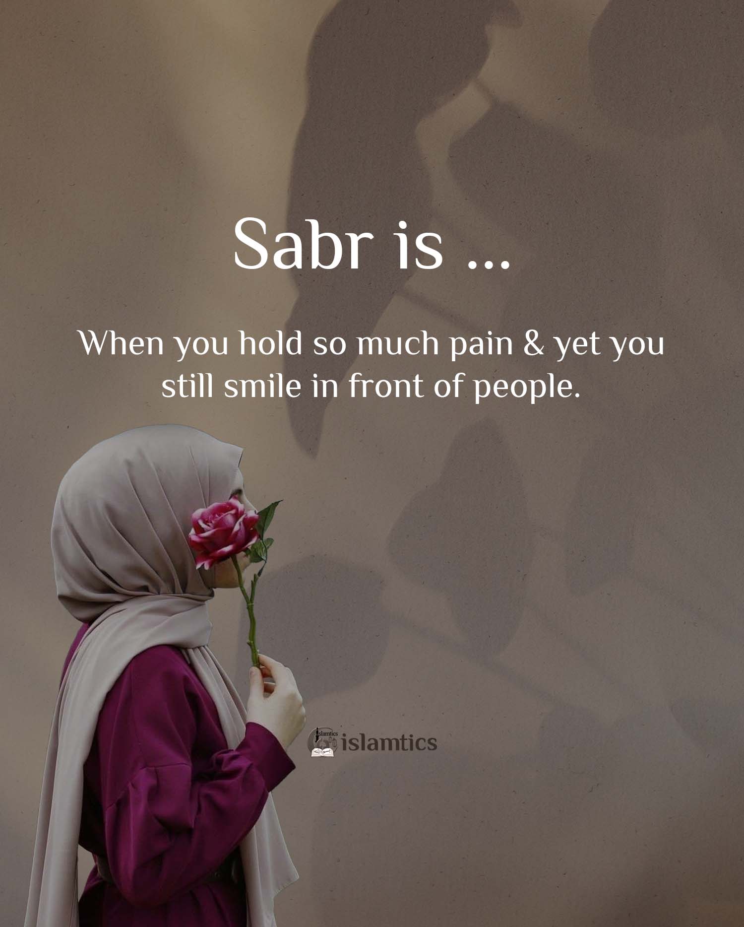 SABR is when you hold so much pain and yet you still smile in front of