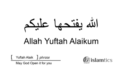 Allah Yuftah Alaikum Meaning & in Arabic