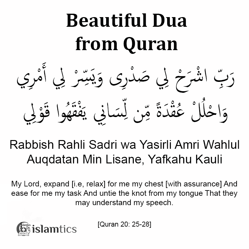 Rabbish Rahli Sadri Full Dua Meaning In Arabic Benefits Islamtics