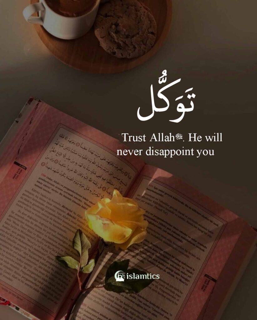 Tawakul trust on Allahﷻ. He will never disappoint you | islamtics