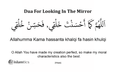 Dua For Looking In The Mirror meaning in arabic