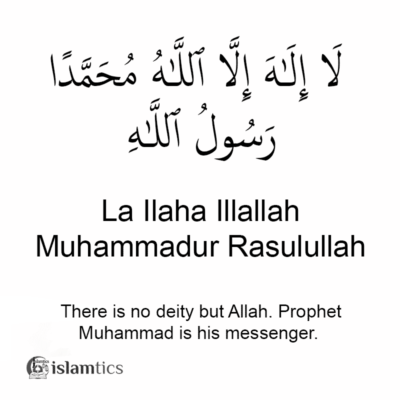 La Ilaha Illallah Muhammadur Rasulullah in Arabic, Meaning ...