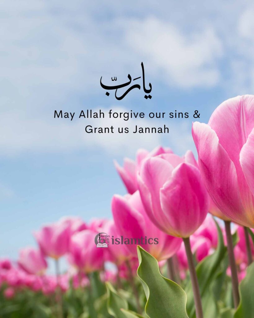 May Allah forgive our sins & Grant us Jannah