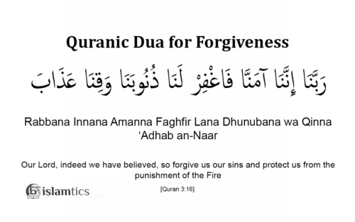 Quranic Dua for Forgiveness Rabbana Innana Amanna Faghfir Lana Full Dua Meaning & in Arabic