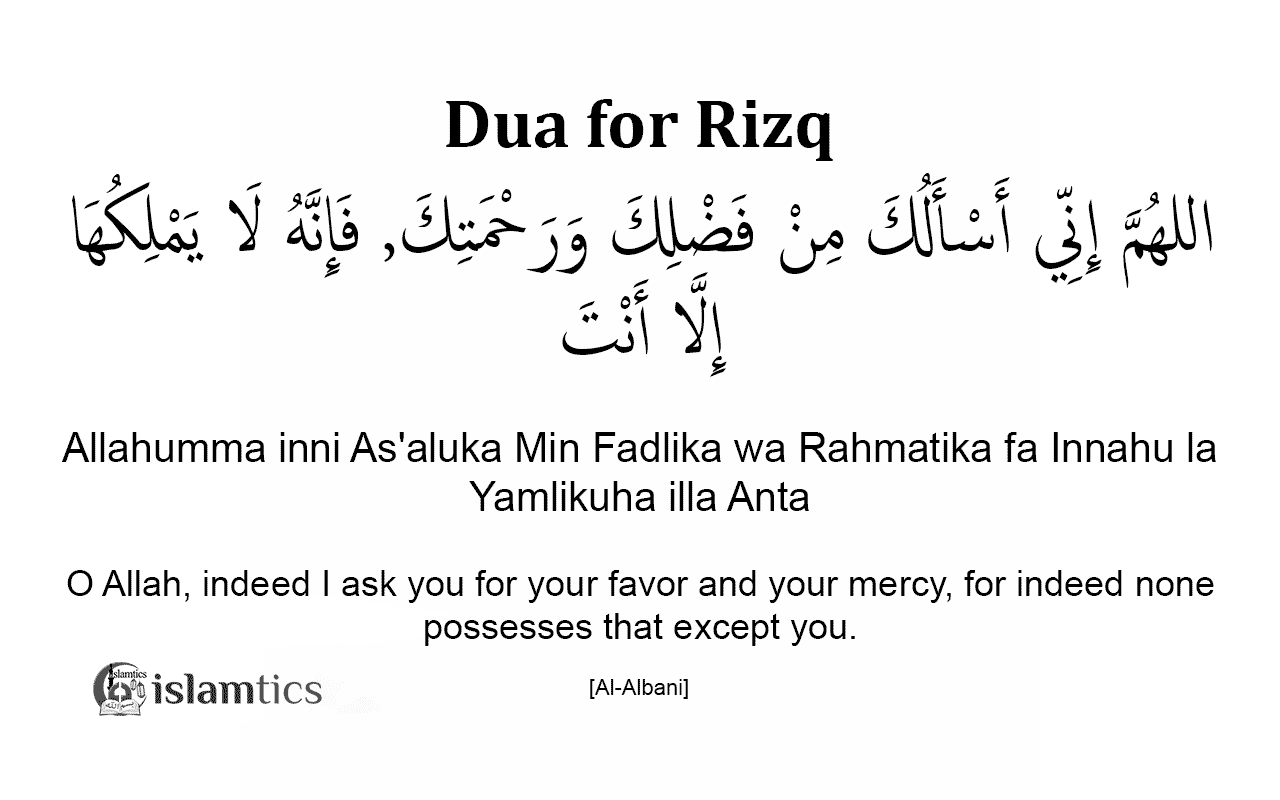 Allahumma Inni As aluka Min Fadlik Dua For Rizq In Arabic And Meaning 