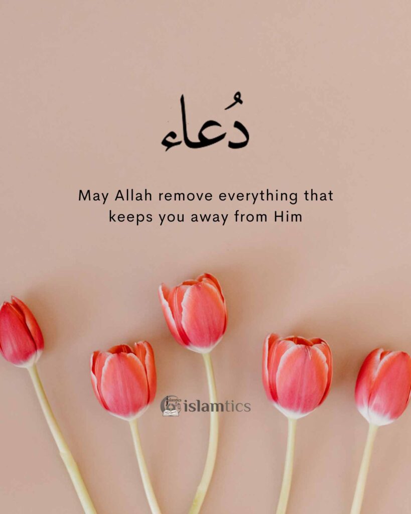 May Allah remove everything that keeps you away from Him