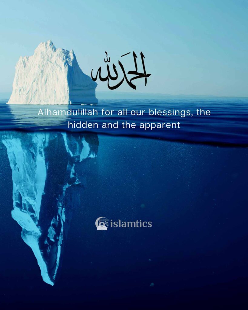 Alhamdulillah for all our blessings, the hidden and the apparent
