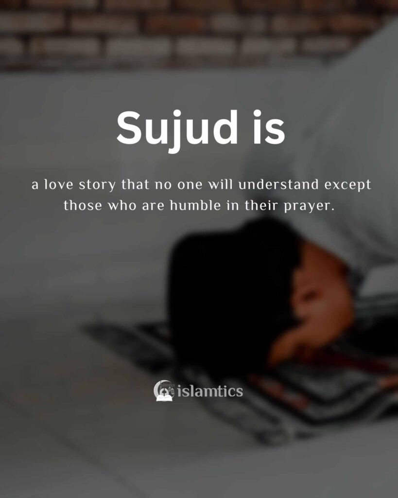 sujud is a love story that no one will understand except those humble in their prayer.
