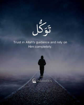 Tawakkul Trust in Allah's guidance and rely on Him completely.