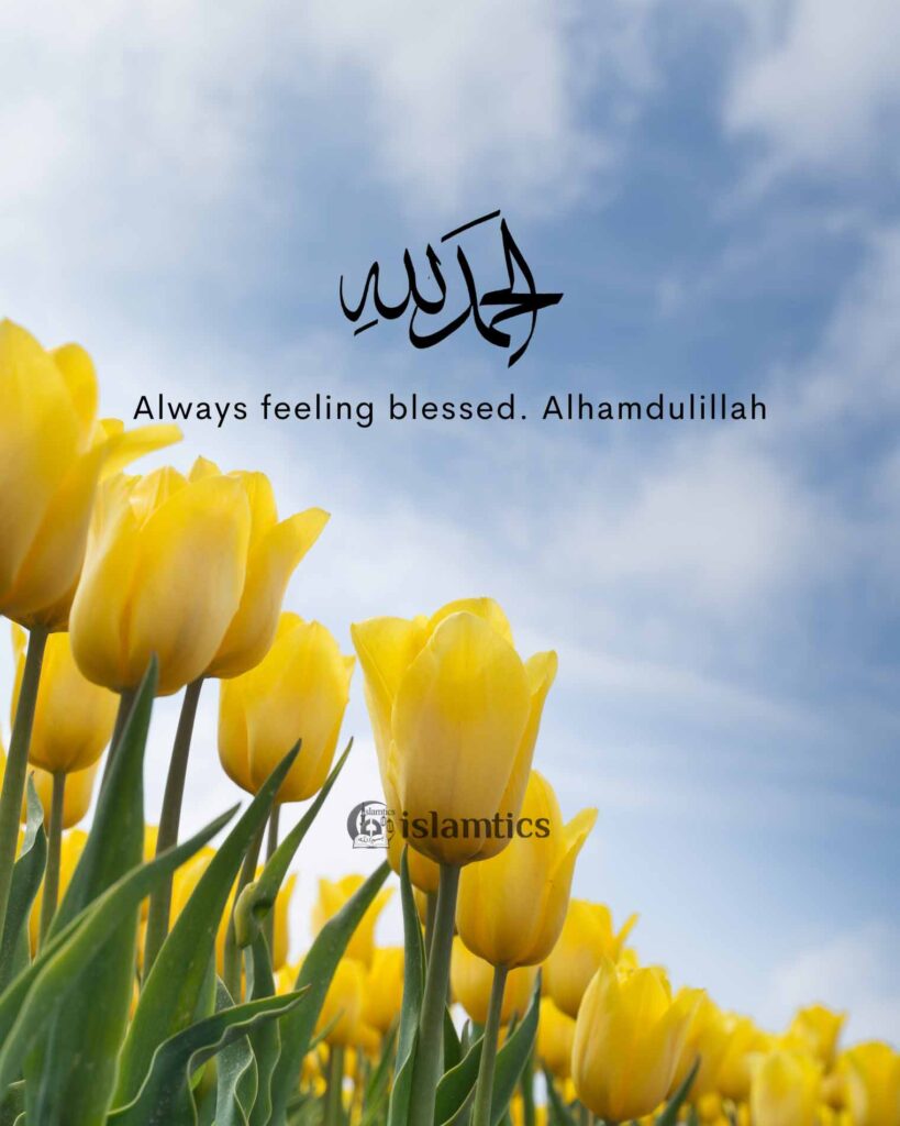Always feeling blessed Alhamdulillah
