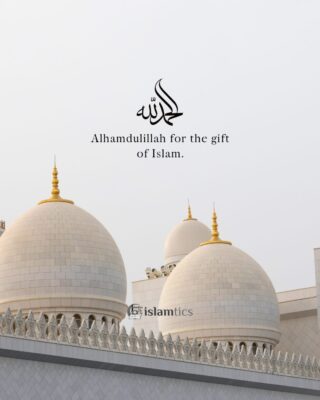 Alhamdulillah for the gift of Islam.