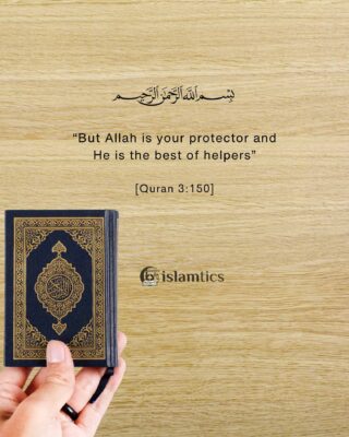 “But Allah is your protector and He is the best of helpers”