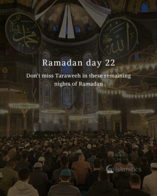 Don't miss Taraweeh in these remaining nights of Ramadan