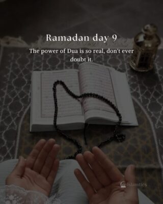 The power of Dua is so real, don’t ever doubt it.