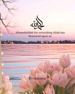 Alhamdulillah for everything Allah has bestowed upon us